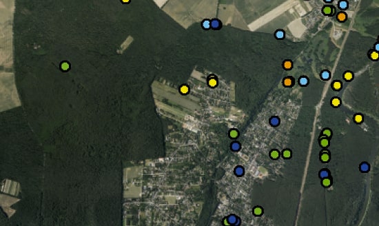 remote sensing, botanical map, vegetation